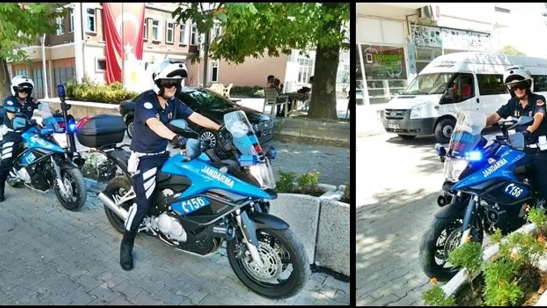 Jandarma'nın Motosikletli Timi Görev Başında