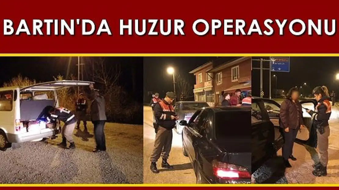 Jandarma ve Emniyetten huzur operasyonu