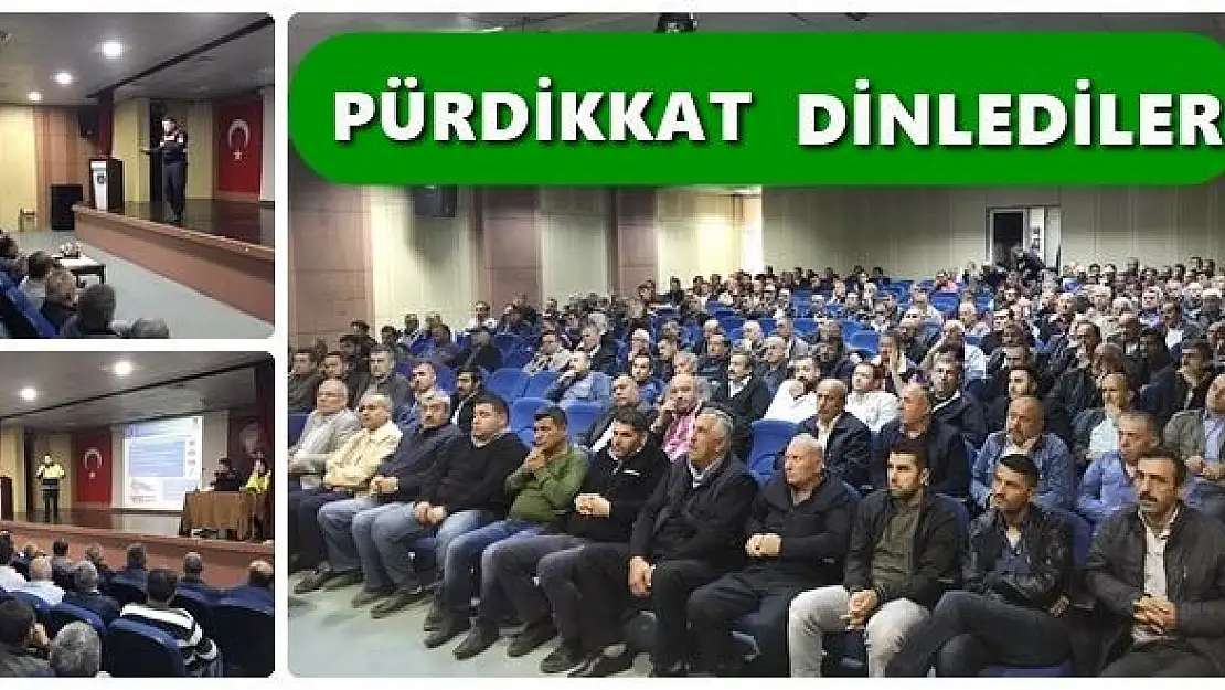 Jandarma ve polisten şoförlere seminer
