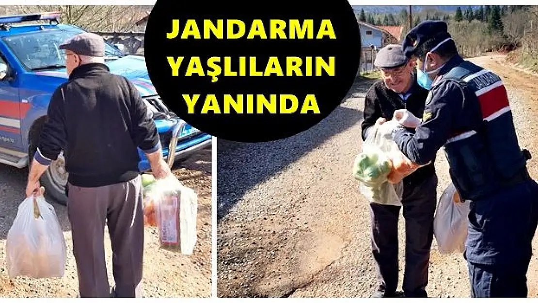 Jandarma Yaşlıların Yardımına Koşuyor