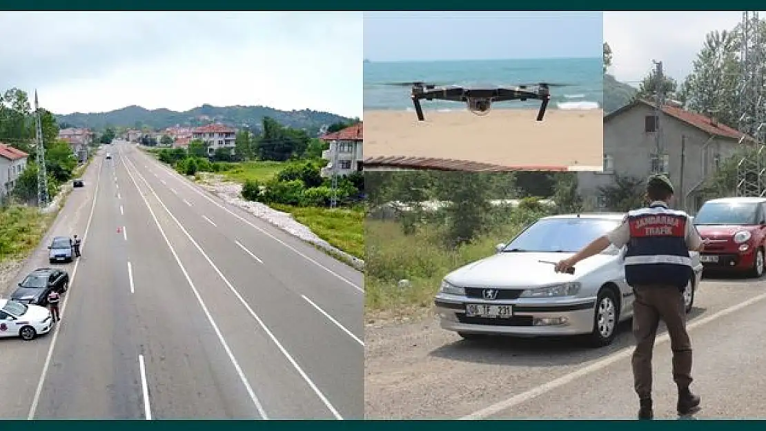 Jandarmadan Drone ile Bayram denetimi