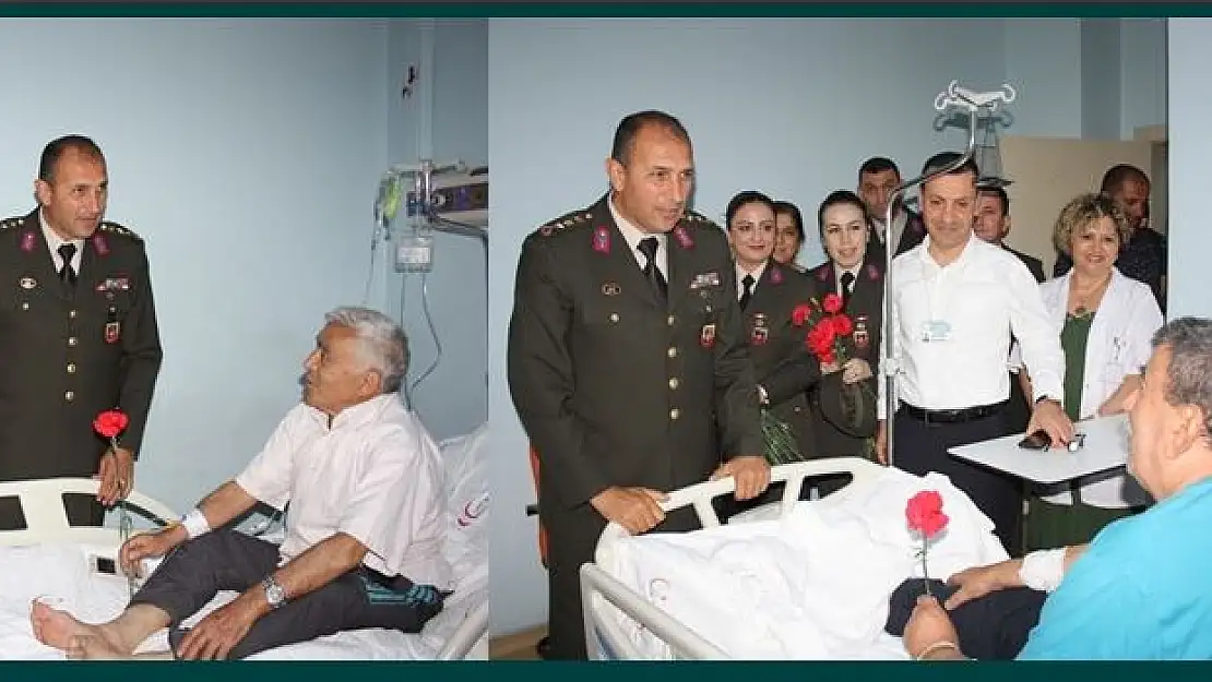 Jandarmadan Hastalara Karanfilli moral 