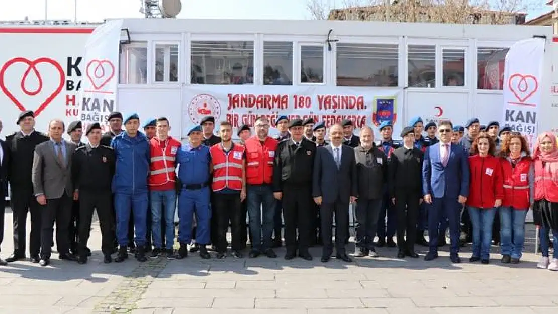 Jandarmadan Kan Bağışı kampanyası
