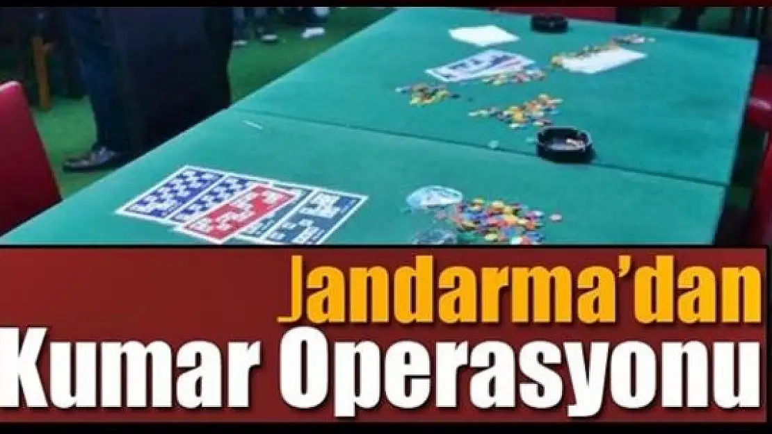 Jandarmadan kumar baskını