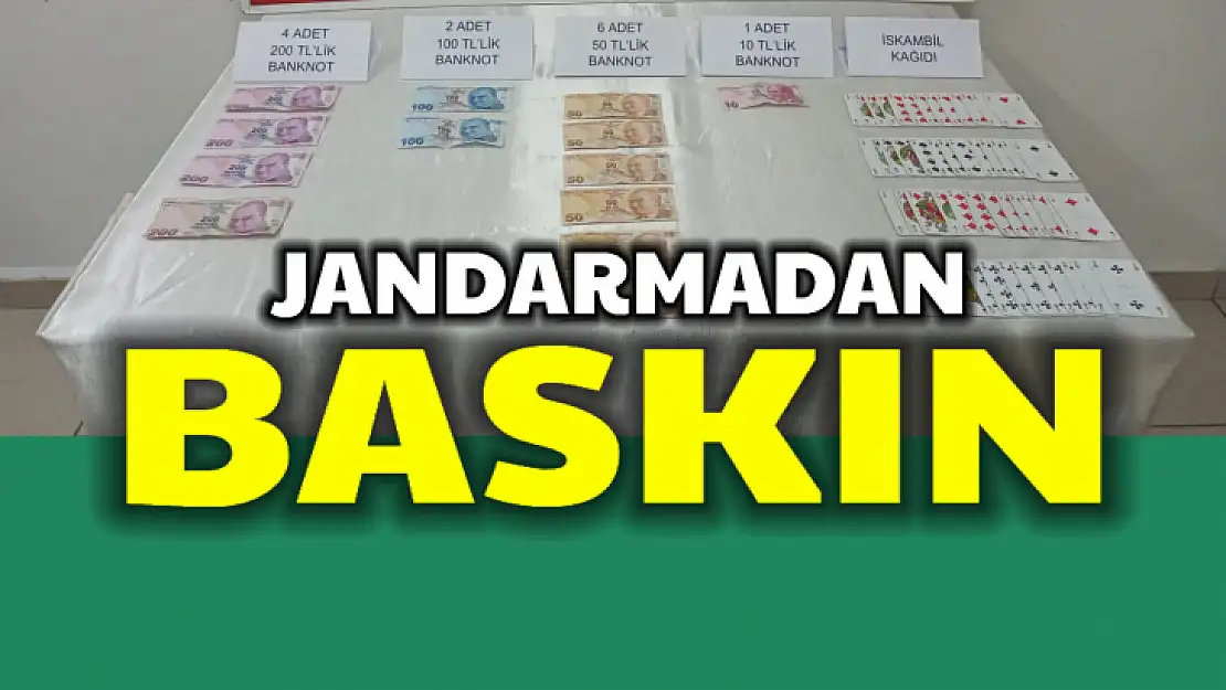 Jandarmadan kumar baskını