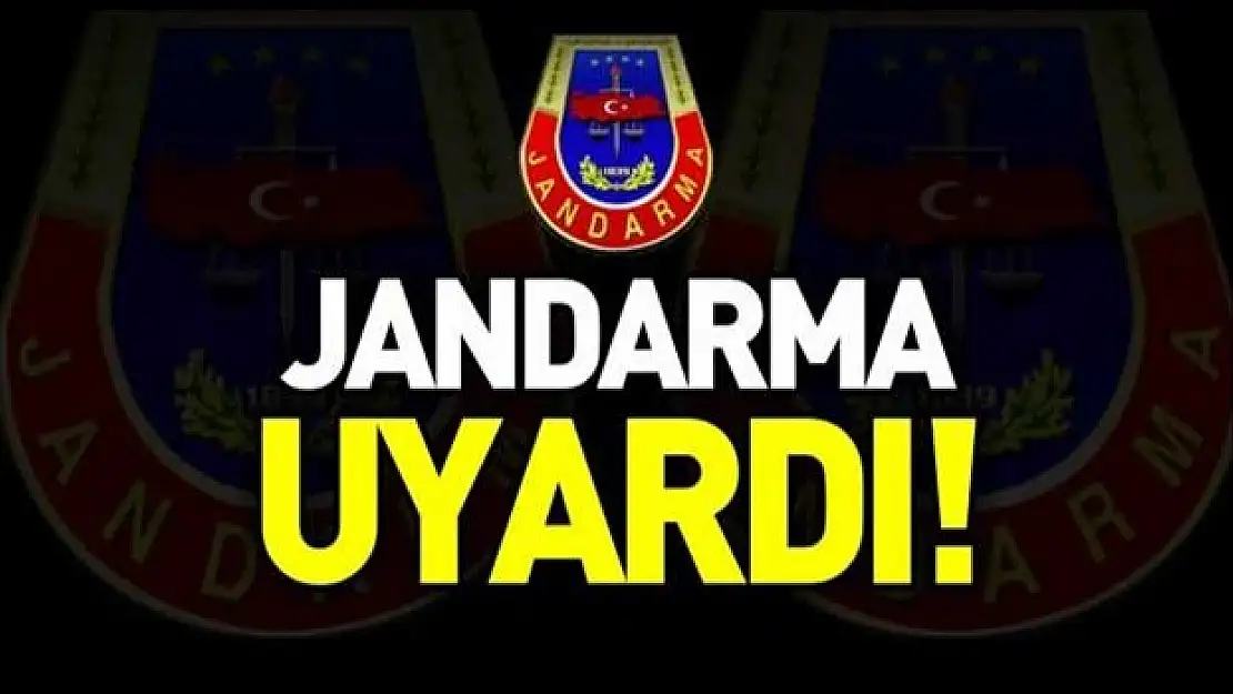 Jandarmadan lodos uyarısı