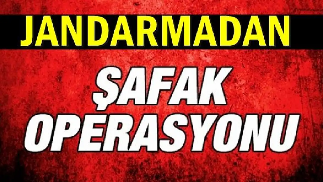 Jandarmadan Şafak Baskını