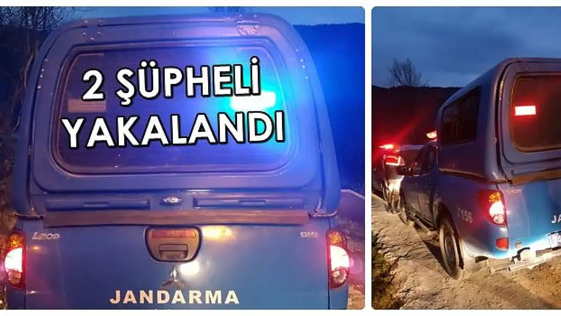 Kablo hırsızları jandarmadan kaçamadı