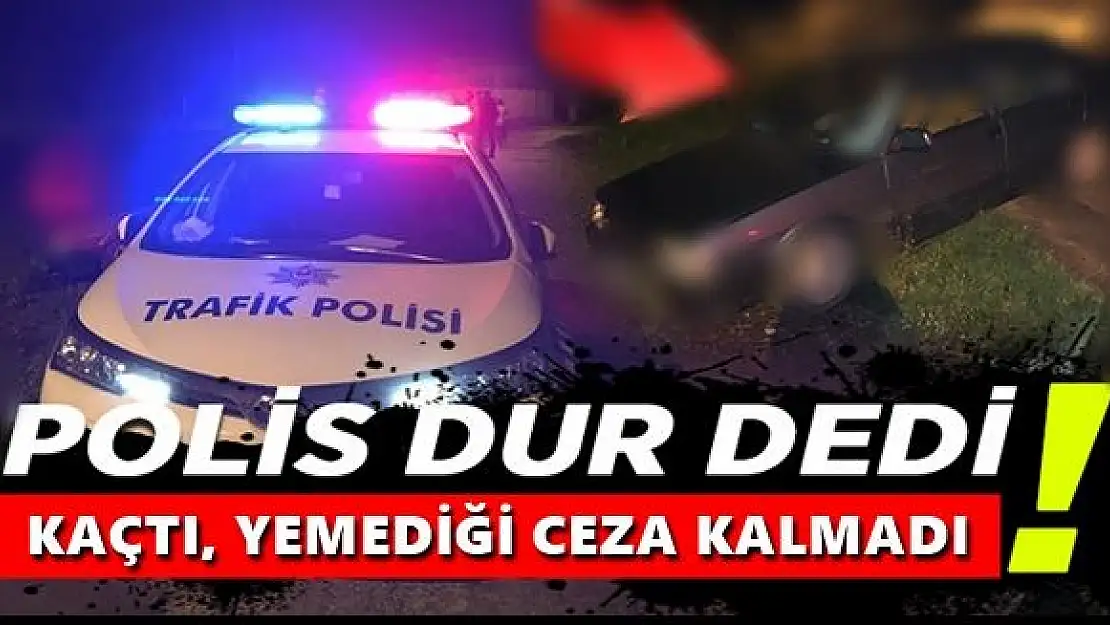 Kaçtı, yemediği ceza kalmadı