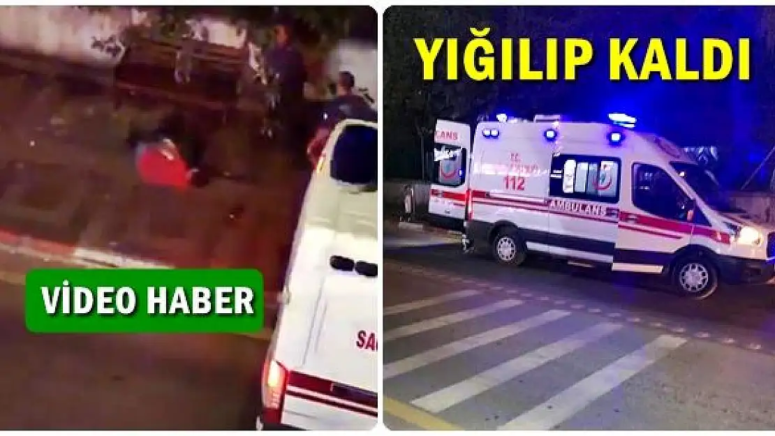Kaldırıma yığılıp kaldı