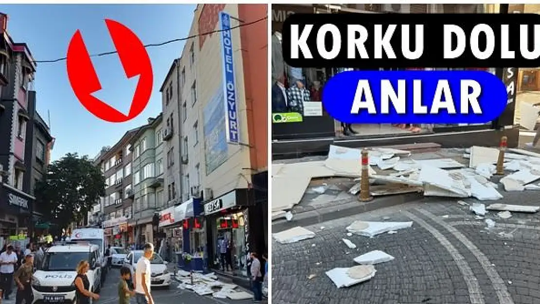 Kaldırımda şok oldular