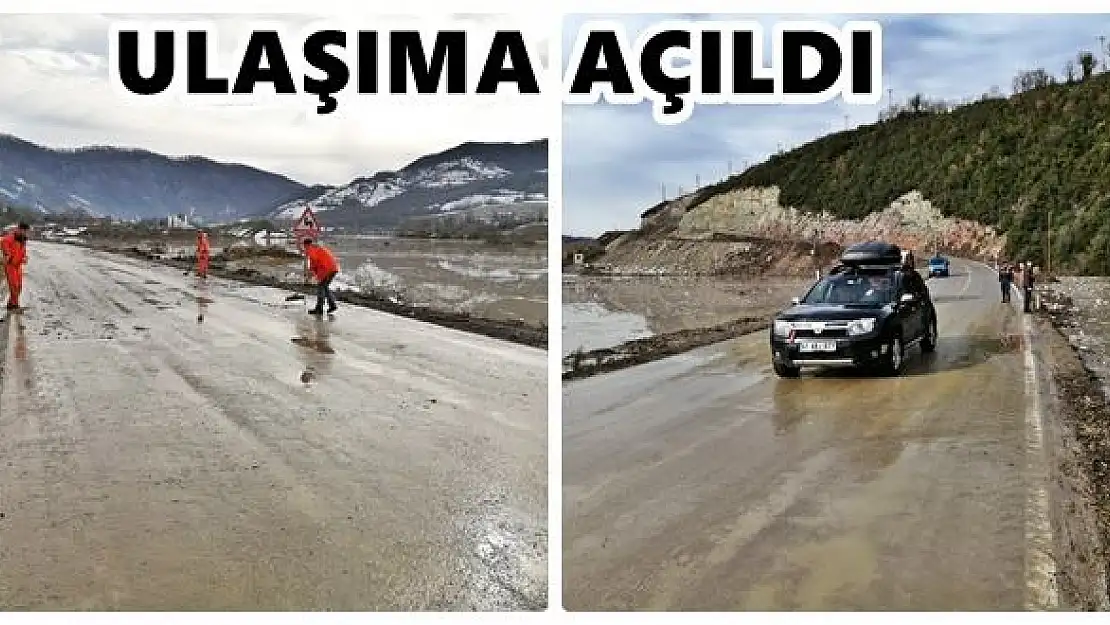 Kapanan yol ulaşıma açıldı