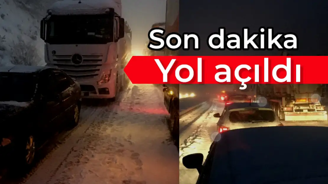 Kapanan yol ulaşıma açıldı