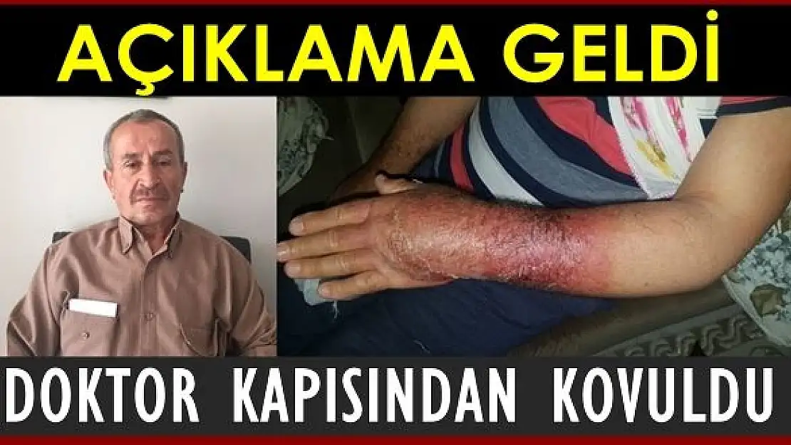 Kapıdan kovulan hasta haberimize açıklama!