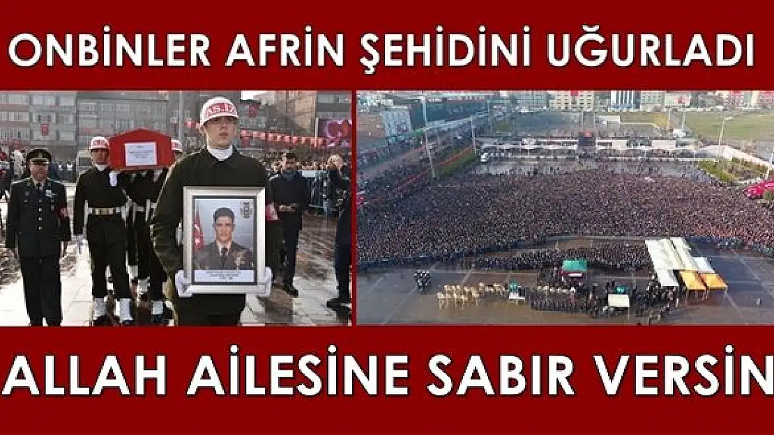 Karabük'te on binler Şehidini uğurladı