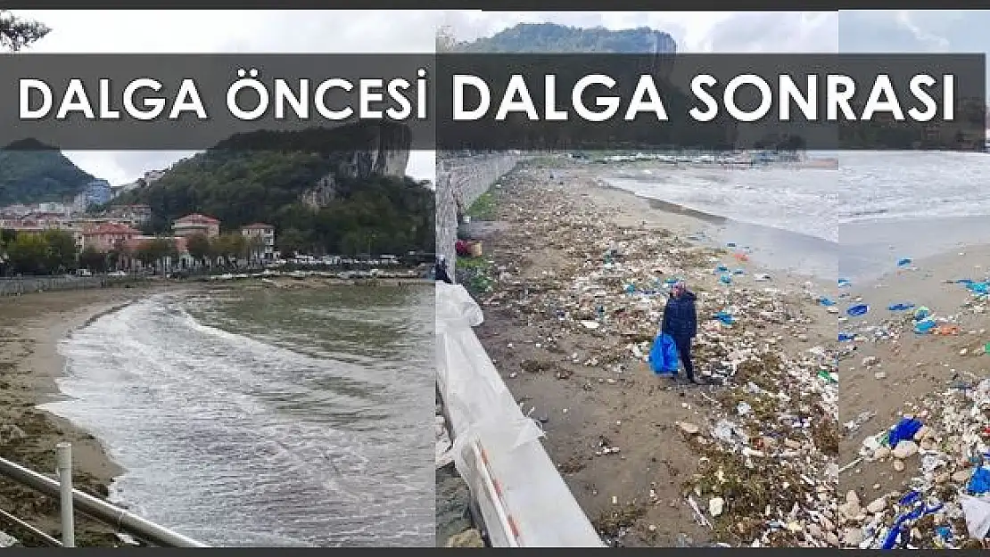 Karadeniz atılan çöpleri iade etti
