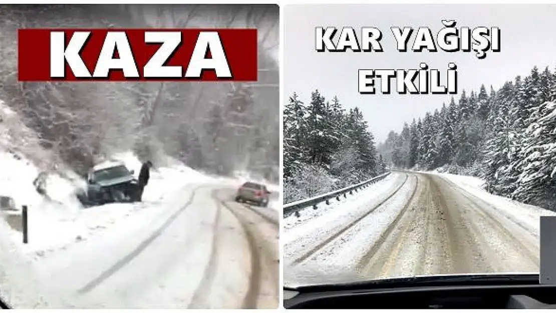 Karda kayan araç kanala girdi