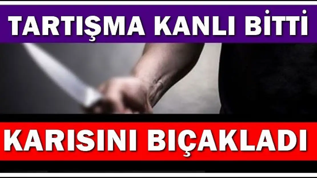 Karı koca tartışması kanlı bitti