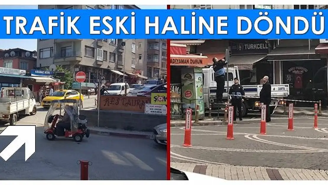 Kavaklı'da trafik eski haline döndü