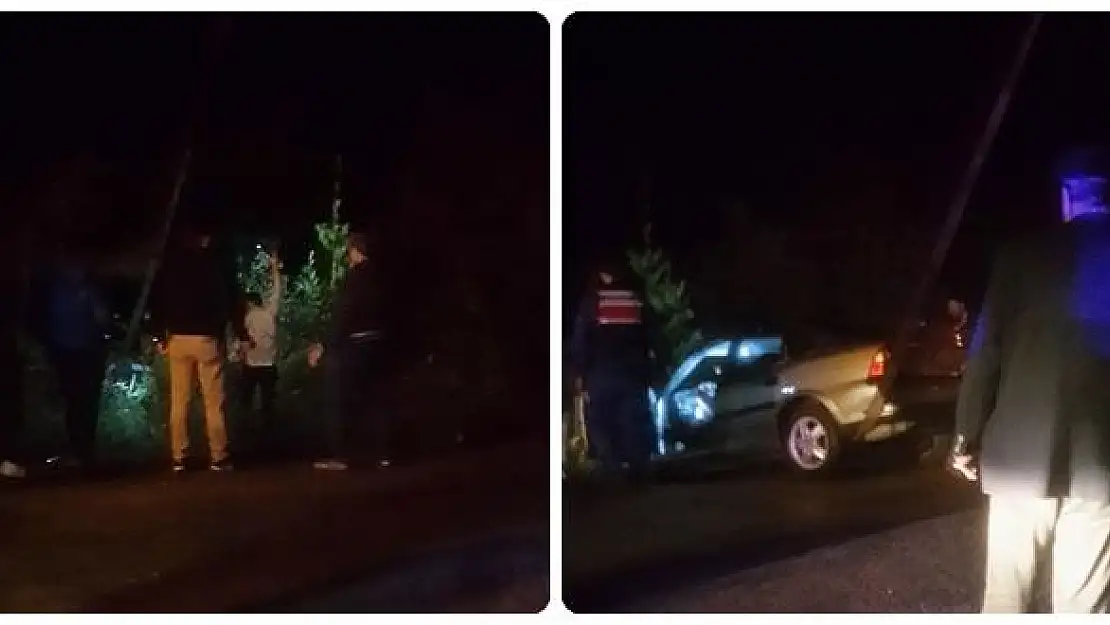 Kayan otomobil şarampole uçtu