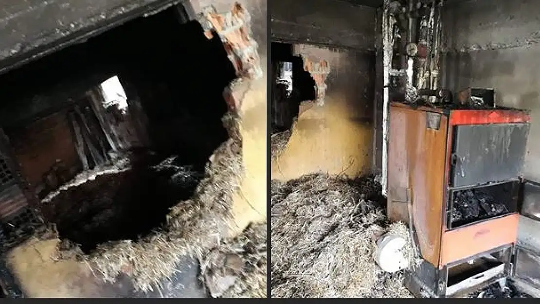 Kazan dairesinde yangın çıktı