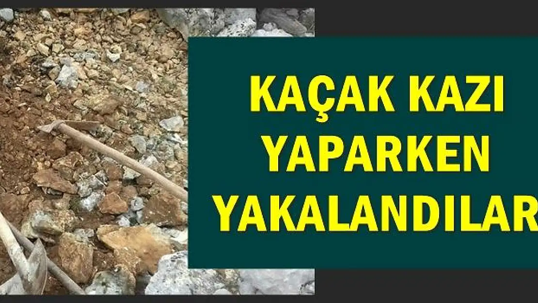  Kazma kürekle yakalandılar