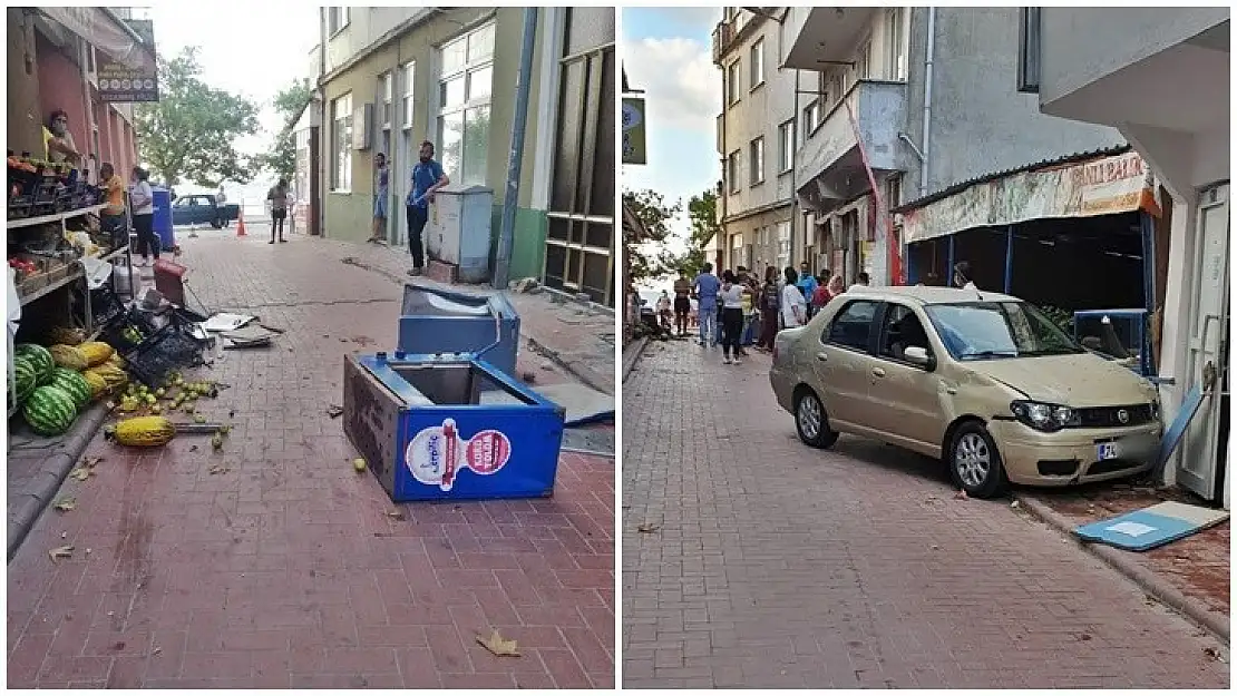 Kontrolden çıktı, ortalığı birbirine kattı