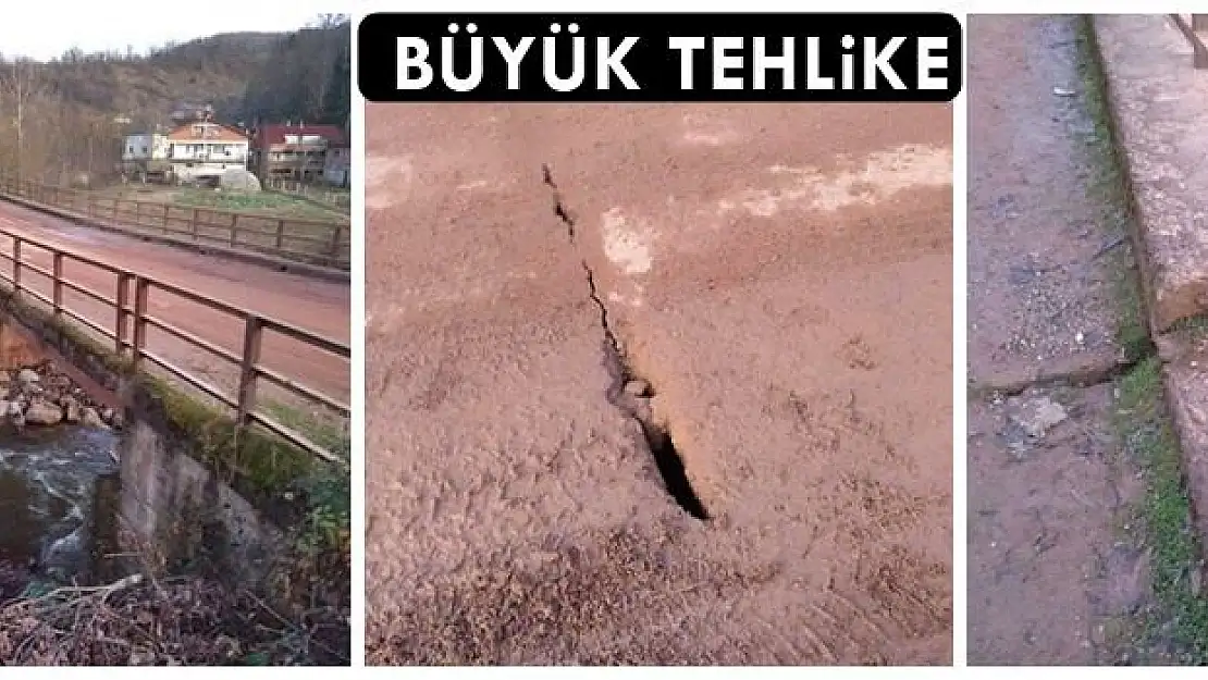 Köprüde büyük tehlike