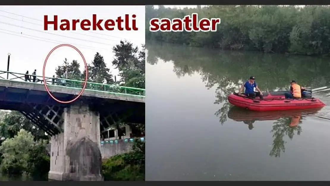 Köprüde korkulukların üzerine çıktı