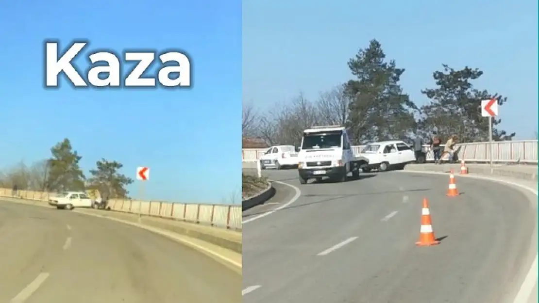 Korkuluklara çarparak durabildi