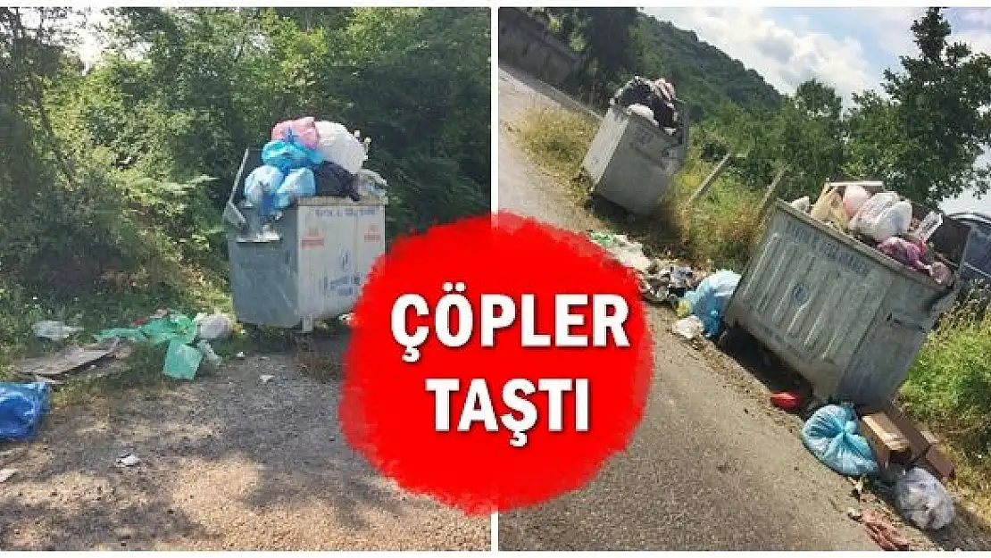 Köylüler taşan çöplerden şikâyetçi