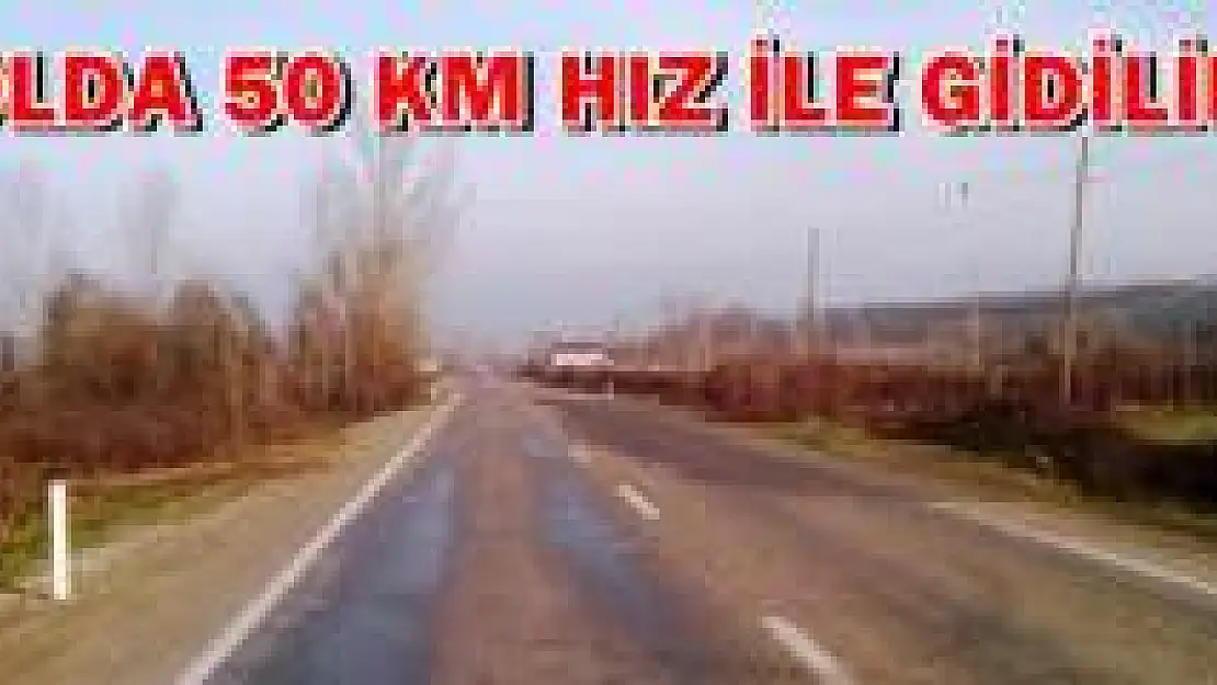 Kozcağız Bartın yolunda hız limitine tepki