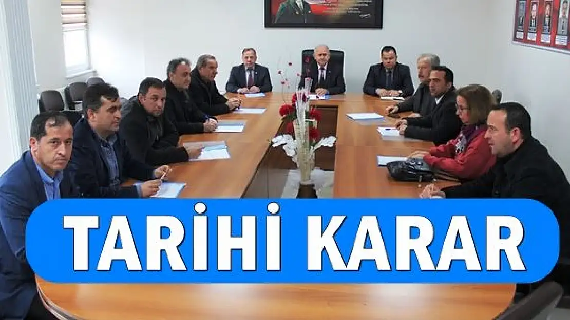 Kozcağız Belediye Meclisinden tarihi karar