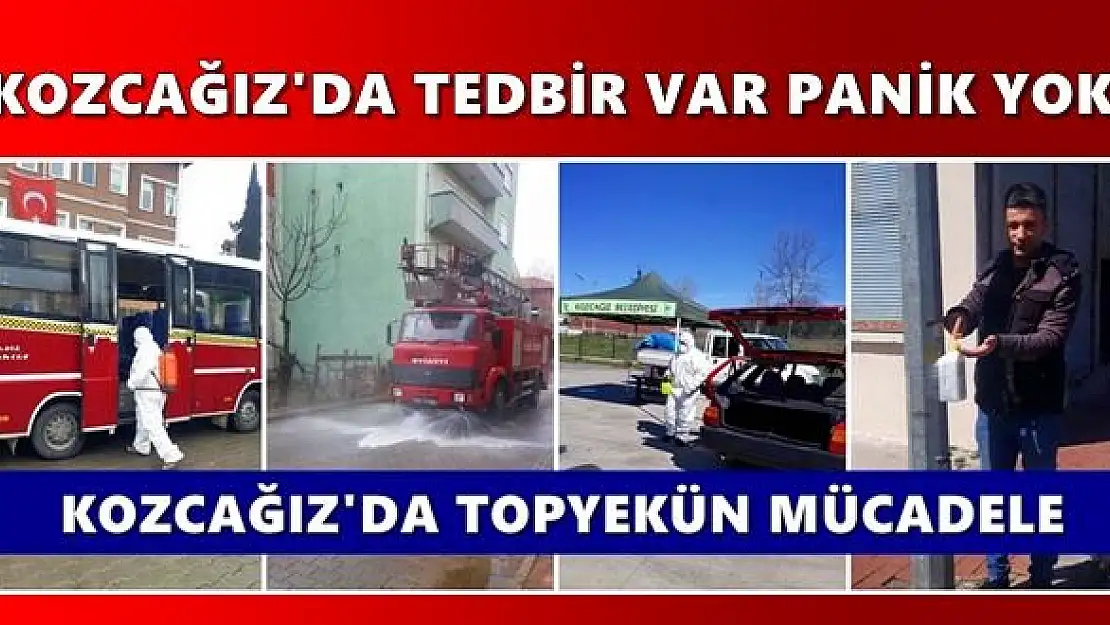 Kozcağız'da Dezenfekte edilmeyen yer kalmadı