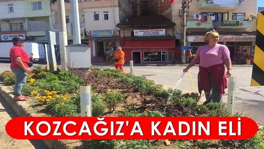 Kozcağız'da kadın işçiler dikkat çekti