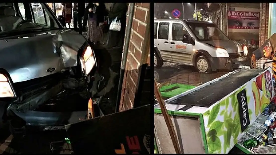 Kozcağız'da korkutan kaza