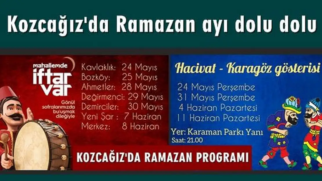 Kozcağız'da Ramazan coşkusu