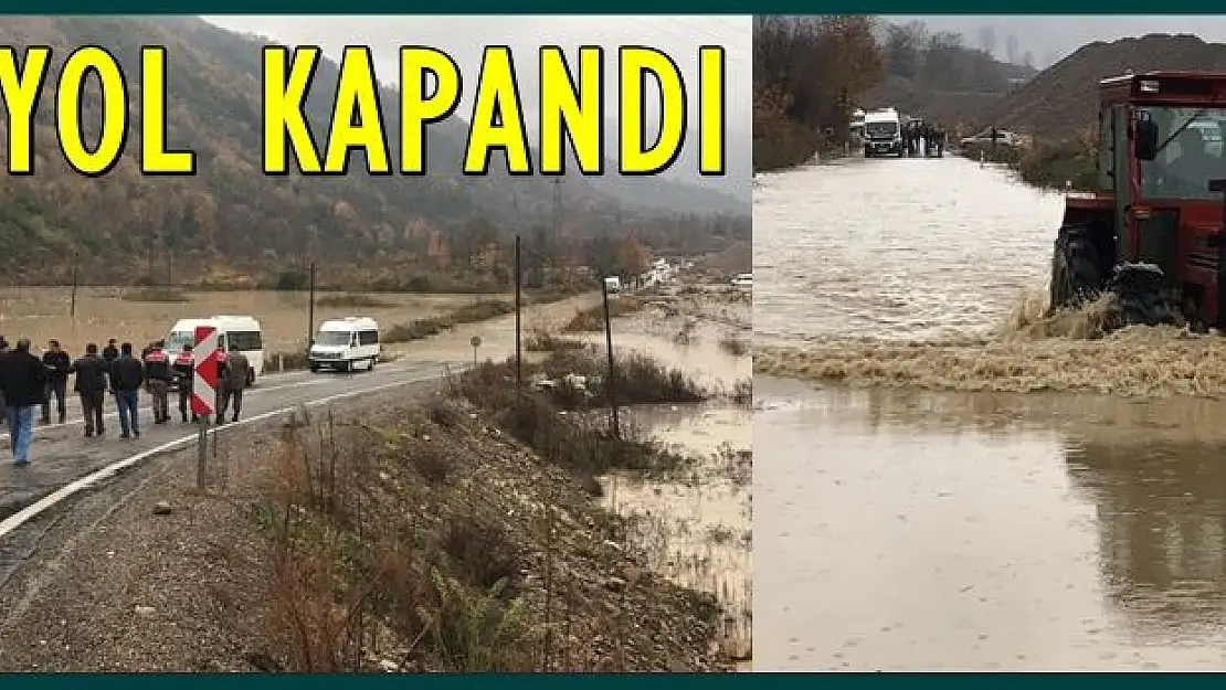 Kozcağız Kumluca yolu ulaşıma kapandı