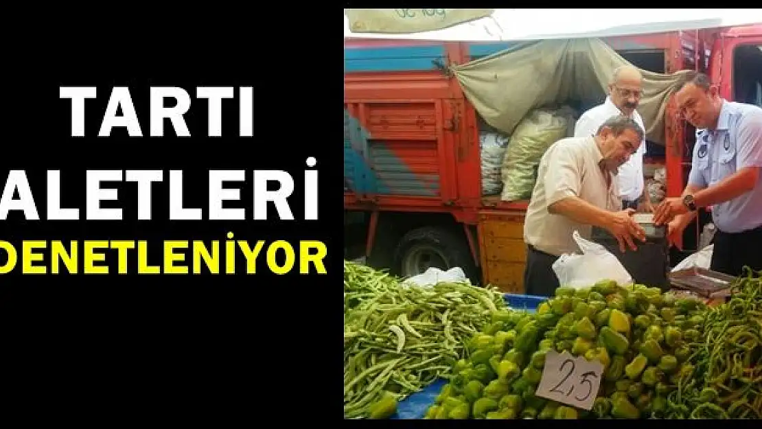 Kozcağız pazarında tartı aletleri denetlendi