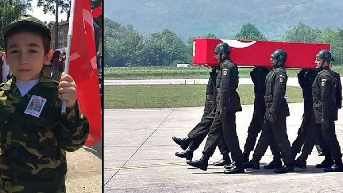 Kozcağız Şehidini karşılıyor