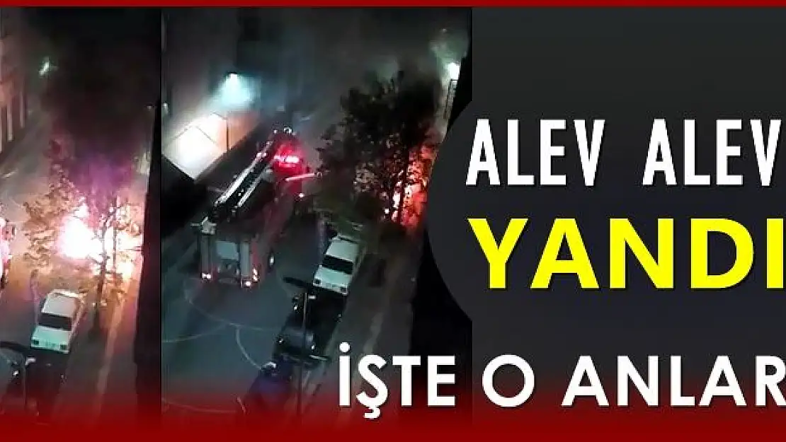 Kundaklanan araç alev alev yandı