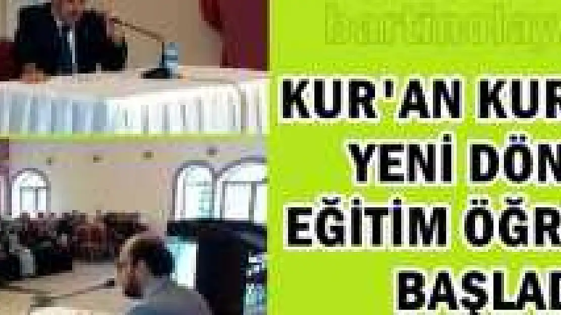 KUR'AN KURSLARI ÖĞRETİCİLERİNE SEMİNER VERİLDİ