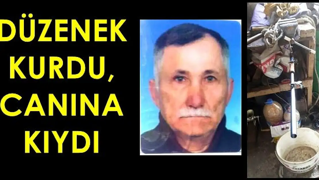 Kurduğu düzenekle intihar etti