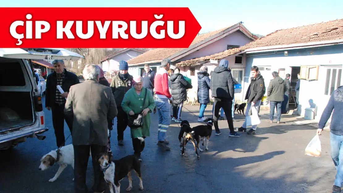 Kurum önünde kuyruk oluştu