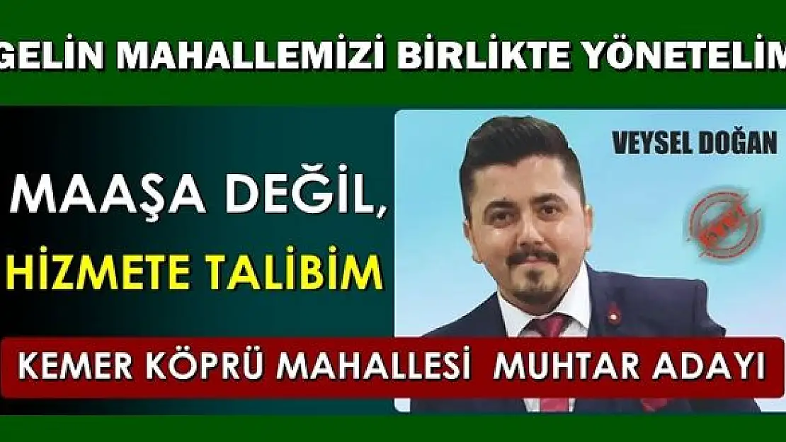 Maaş için değil, hizmet için destek istiyorum