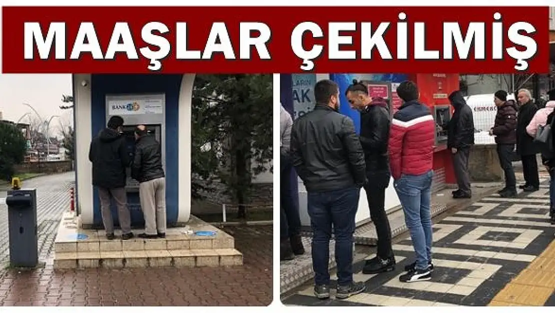 Maaşını çekmeye giden şok oldu