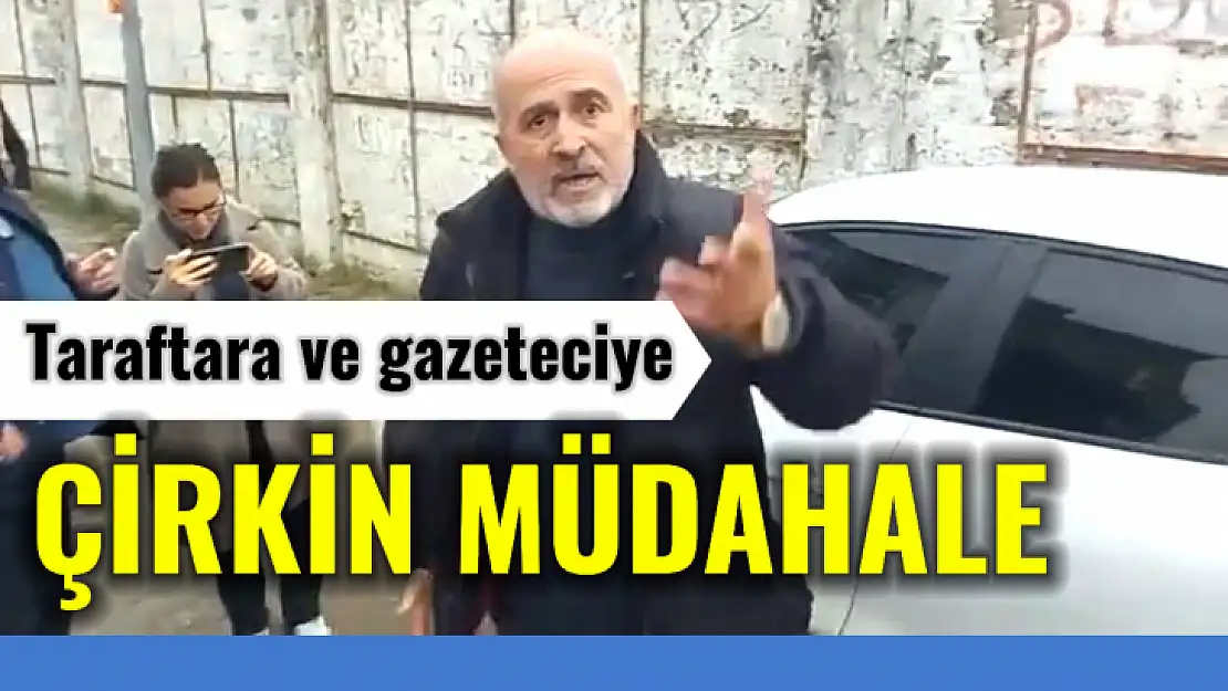 Maç çıkışında tepki çeken olay