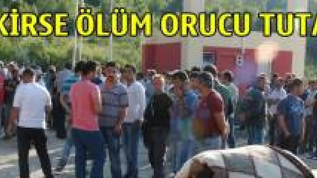 Maden işçilerinin iş bırakma eylemi sürüyor