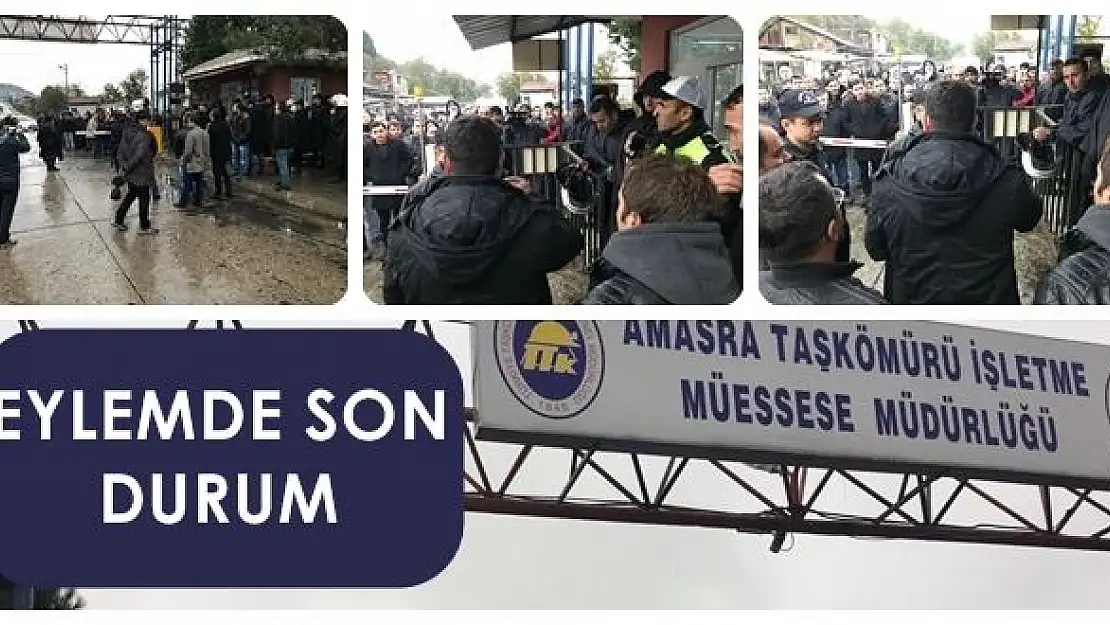 Madencilerin eyleminde son durum!