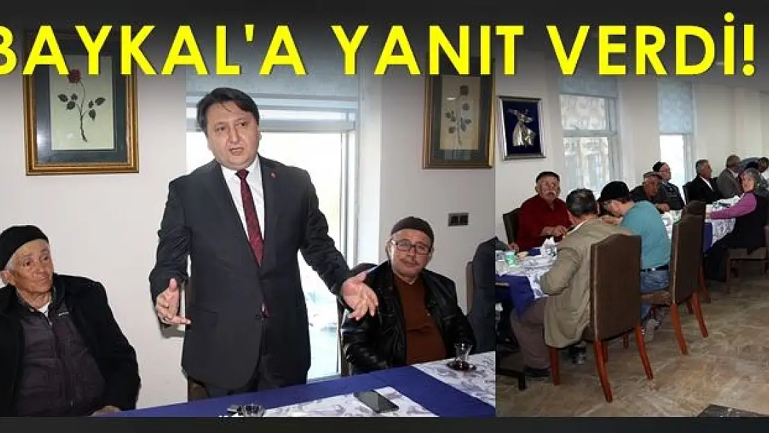 Manav'dan Baykal'ın 'Terörist' Sözüne Tepki